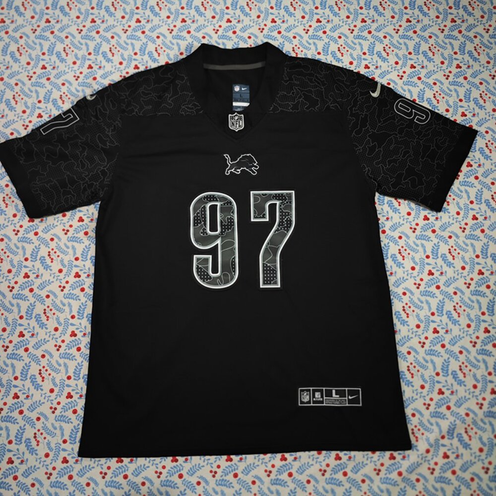 NFL HUTCHINSON black jersey No. 97